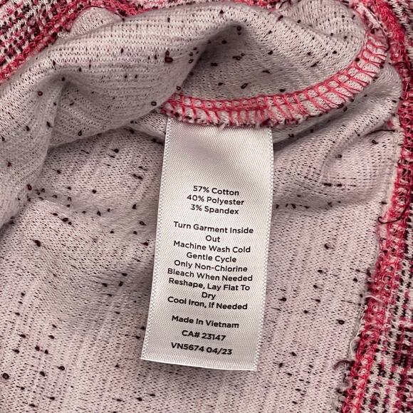 Talbots Marled Red Textured Knit Long Sleeve Top Size XL - Picture 9 of 9